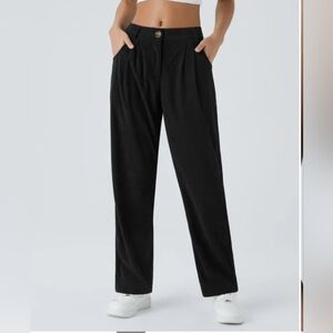 Halara Women's Black Cordurory Pants